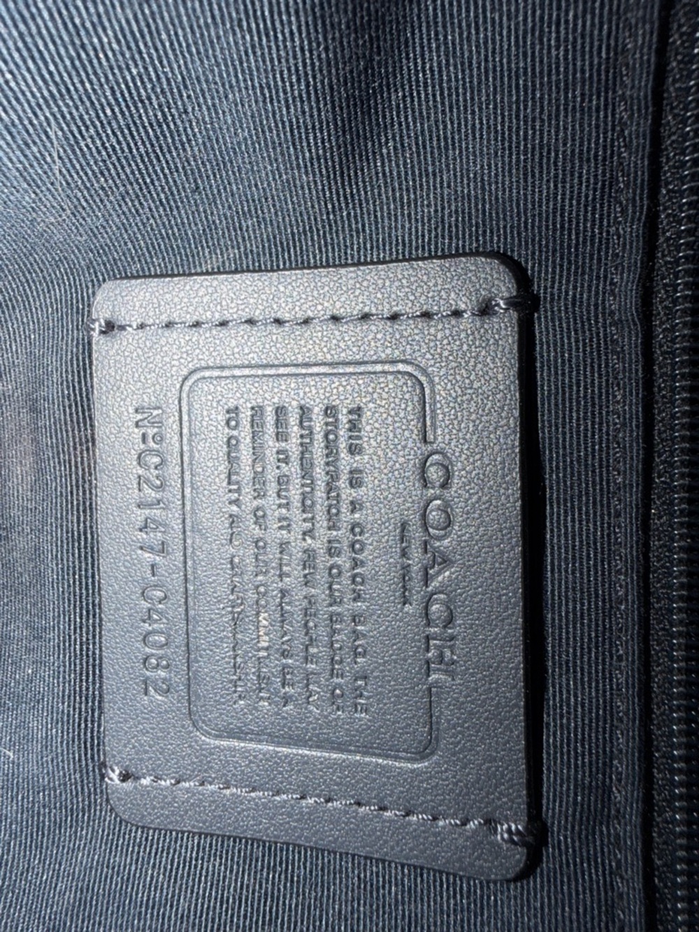 Coach Pebbled Leather Dome Backpack and wallet in Light Blue and Dark Blue Trim - Picture 3 of 7